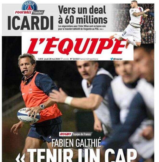 Prima L'Equipe - Icardi-Psg, verso un accordo da 60 milioni