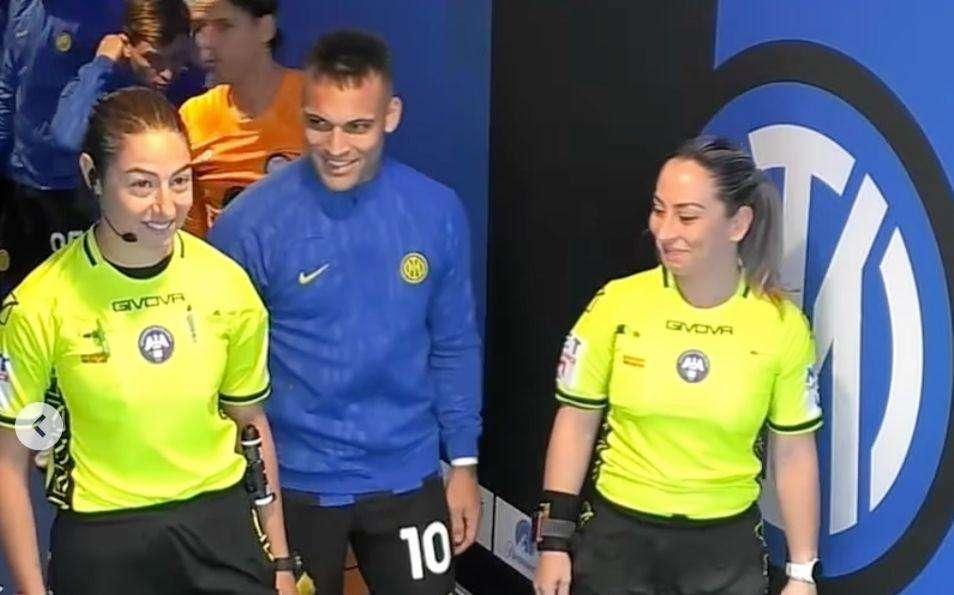 Il bel messaggio di Lautaro per Ferrieri Caputi e le assistenti: "Brave! Godetevi questo momento"