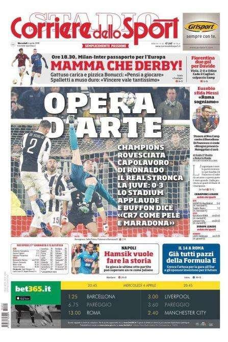 Prima CdS - Mamma che derby! Spalletti a muso duro: "Vincere vale tantissimo"