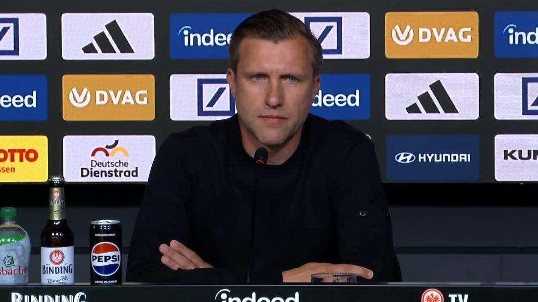 Sul Milan si abbatte anche il rifiuto, fintamente maccheronico, di Markus Krösche: "Frankfurt am Main!"