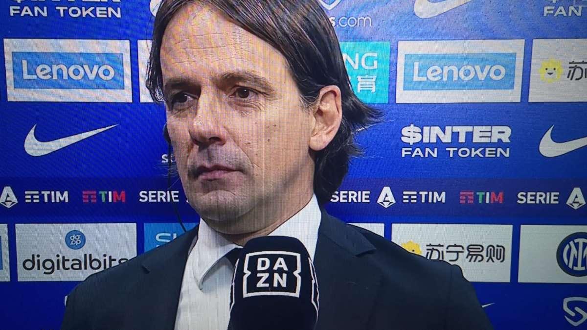 Inzaghi a DAZN: "Derby a senso unico. Se su Sanchez vi sembra regolare..."