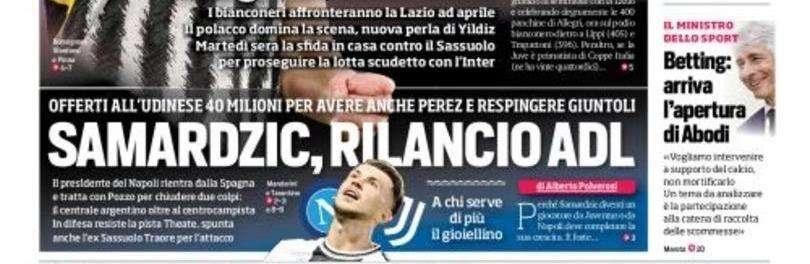 Prima TS -  Samardzic, rilancio ADL. Betting: arriva l'apertura di Abodi