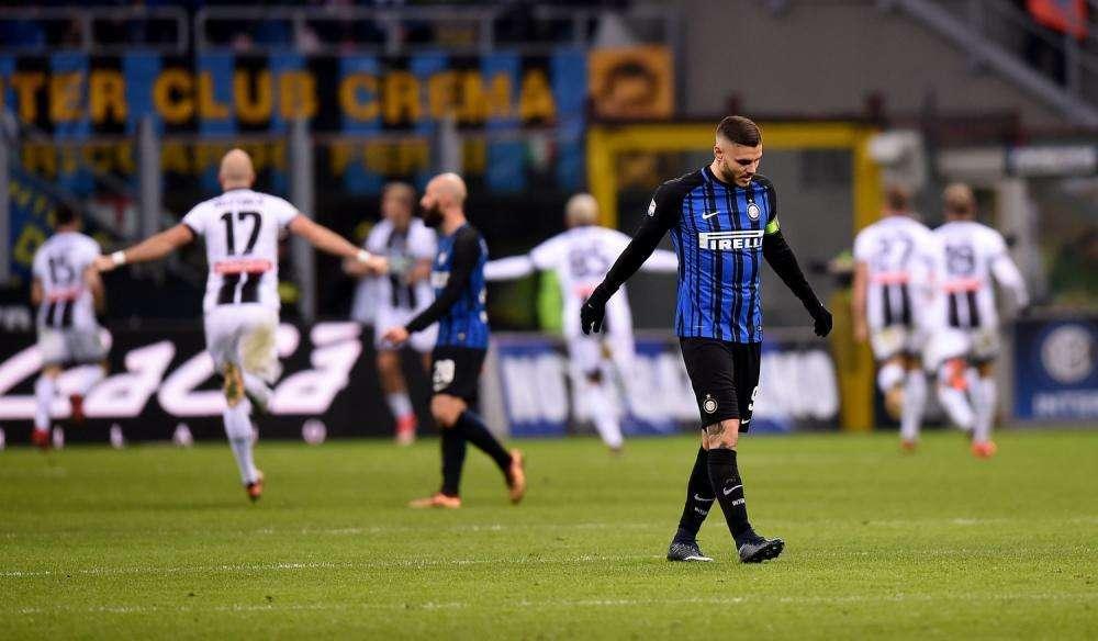 Dopo 18 partite l'Inter perde l'imbattibilità in A