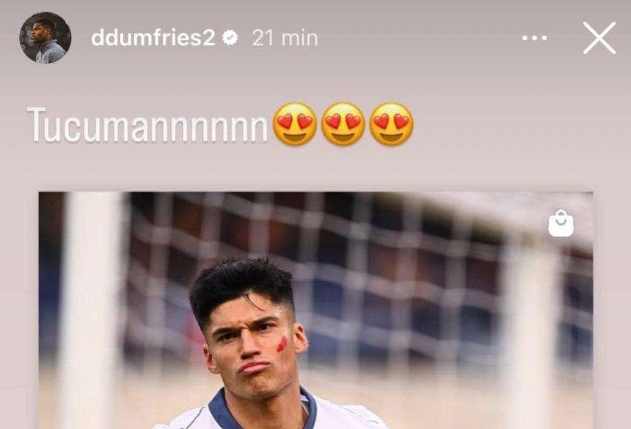 Correa show a Verona, Dumfries lo esalta sui social: "Tucuman"