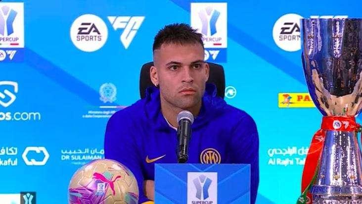 Lautaro: "Forse è il mio momento peggiore, ma l'importante è che l'Inter vinca. Il derby in finale mi stimola tanto"