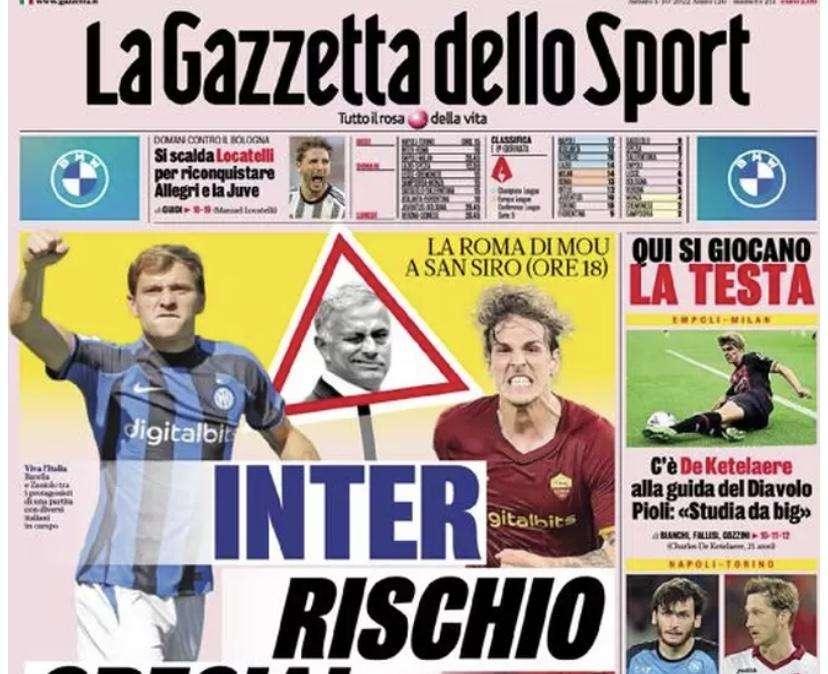Prima GdS - Inter, rischio Special