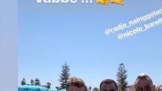 Nainggolan, relax in quel di Cagliari in compagnia di Nicolò Barella