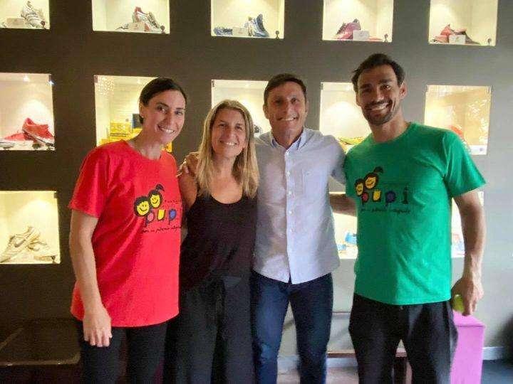 Pennetta e Fognini al 'Botinero' con le maglie della Fundacion Pupi