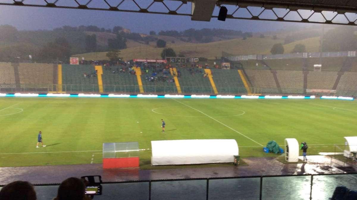 Pioggia ad Ancona, ma si potrà giocare stasera