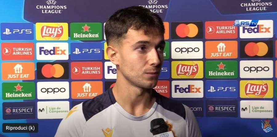 Zubimendi: "Un pari con l'Inter è buono, ma non per come è andata la partita"