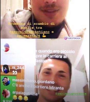 Mastalli-Esposito, l'accordo per lo scambio di maglie arriva su Instagram