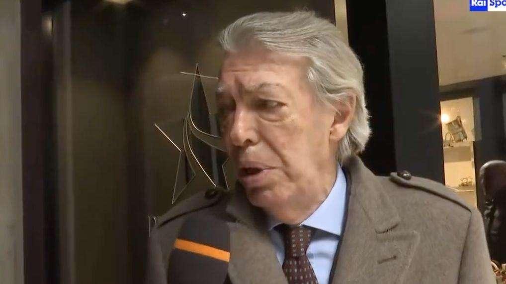 Moratti: "Zhang tiene le redini dell'Inter molto bene anche da lontano, ottenendo ottimi risultati"