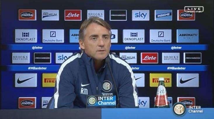 Atalanta-Inter, domani alle 13.30 conferenza di Mancini