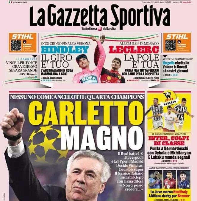 Prima GdS - Inter, colpi di classe. Punta a Bernardeschi con Dybala e Mkhitaryan