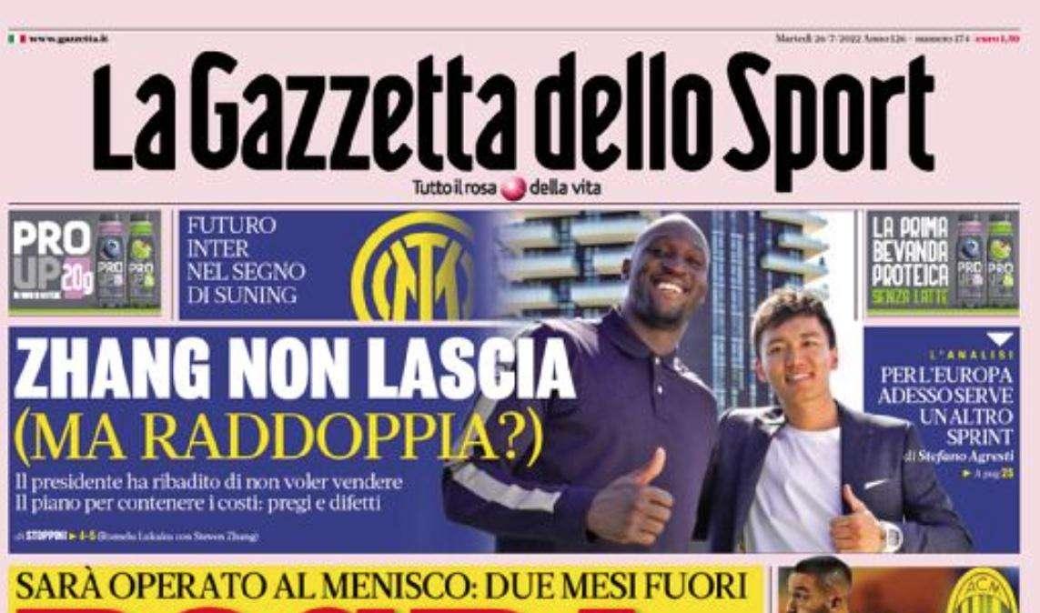 Prima GdS - Inter, Zhang non lascia (ma raddoppia?). Il presidente ha ribadito di non voler vendere