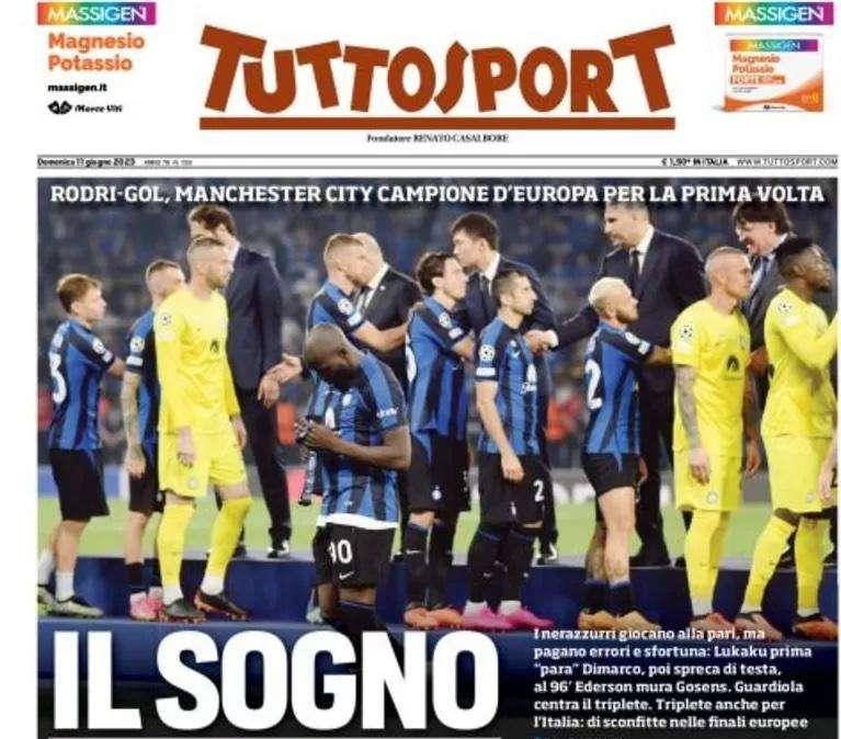 Prima TS - Il sogno interrotto. Rodri-gol, Manchester City campione d'Europa per la prima volta
