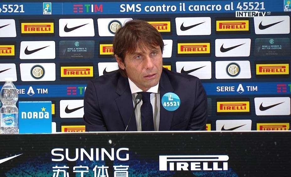 Conte in conferenza: "La classifica motivo di orgoglio per noi. Conto tanto sui gol dei centrocampisti"
