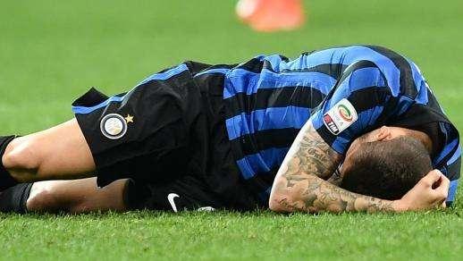 Distrazione al flessore della coscia per Icardi