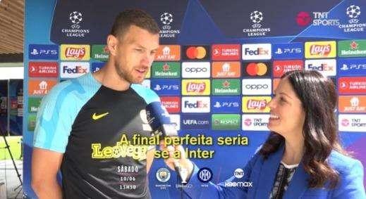 Dzeko: "La finale perfetta? Se vince l'Inter. Il City è fortissimo, ma si parte 50-50"