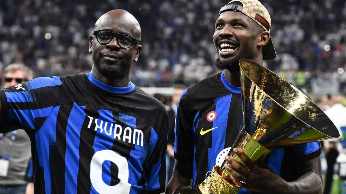 Thuram, messaggio d'amore all'Inter con papà Lilian vestito di nerazzurro: "Te l'ho promesso da bambino"