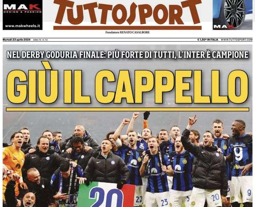 Prima TS - Giù il cappello: più forte di tutti, l'Inter è campione