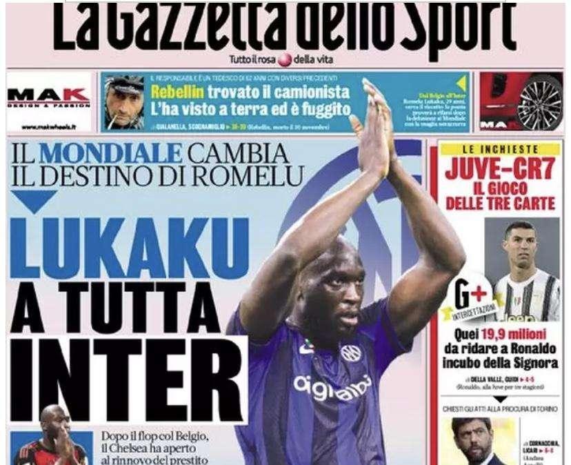 Prima GdS - Lukaku a tutta Inter: il Mondiale cambia il destino di Romelu