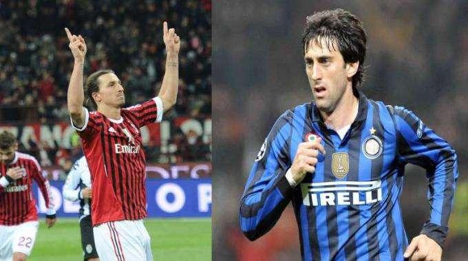 Ibra vs Diego: al Meazza è derby tra bomber