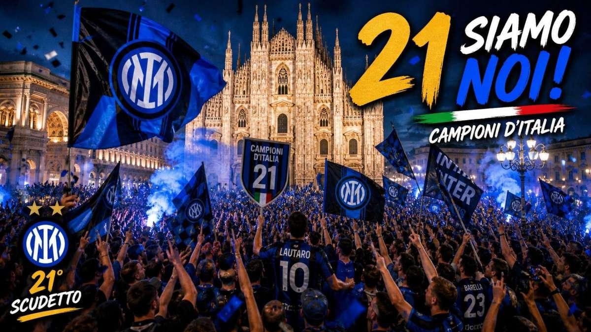 RIVIVI LA DIRETTA! SIAMO CAMPIONI D'ITALIA! LA FESTA SCUDETTO DA SAN SIRO E MILANO! 