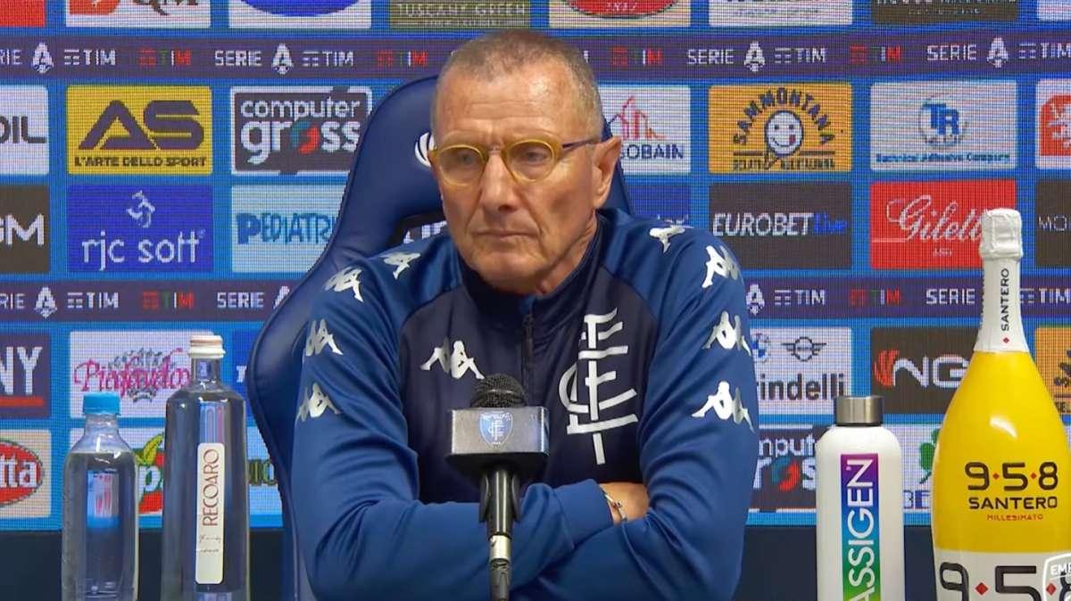 Empoli, Andreazzoli: "Contro l'Inter a parità numerica abbiamo concesso poco"