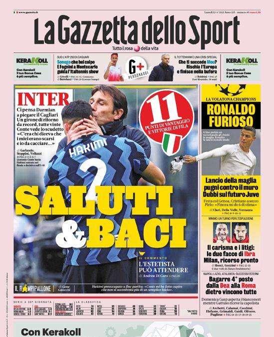 Prima GdS - Saluti & baci. Ci pensa Darmian a piegare il Cagliari
