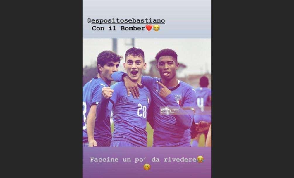 Salcedo procura il rigore, Esposito lo segna. Il primo omaggia il secondo: "Il mio bomber"