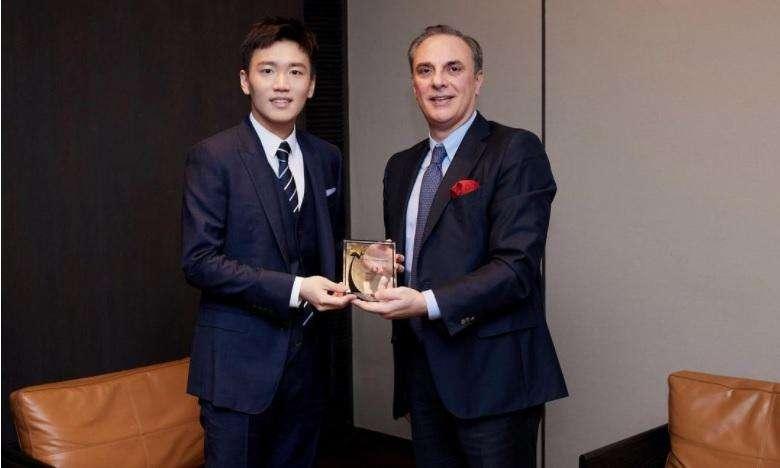 Steven Zhang premiato con il Leading Emerging Partner: "Grazie Italia"