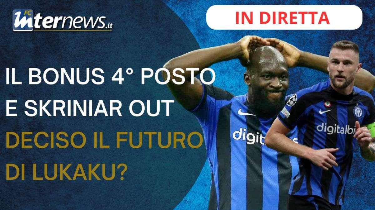 VIDEO - Bonus quarto posto e Skriniar out. Scelto il futuro di Lukaku? 