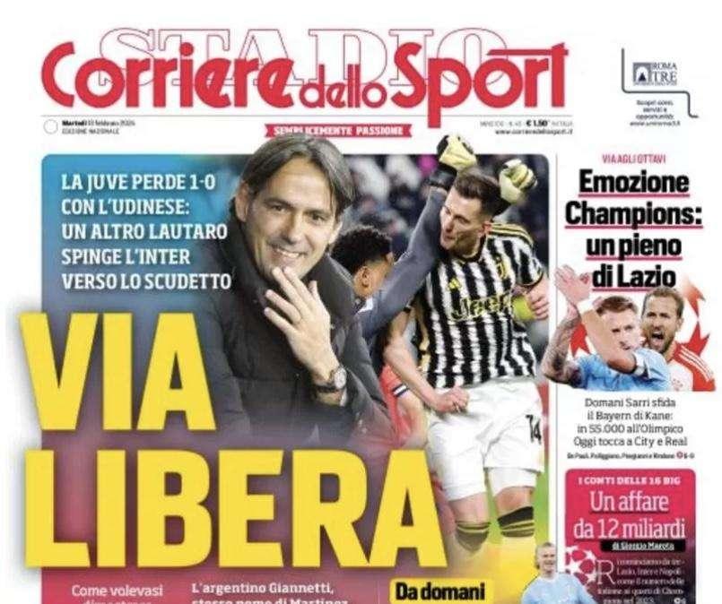 Prima CdS - Un altro Lautaro spinge l’Inter verso lo scudetto