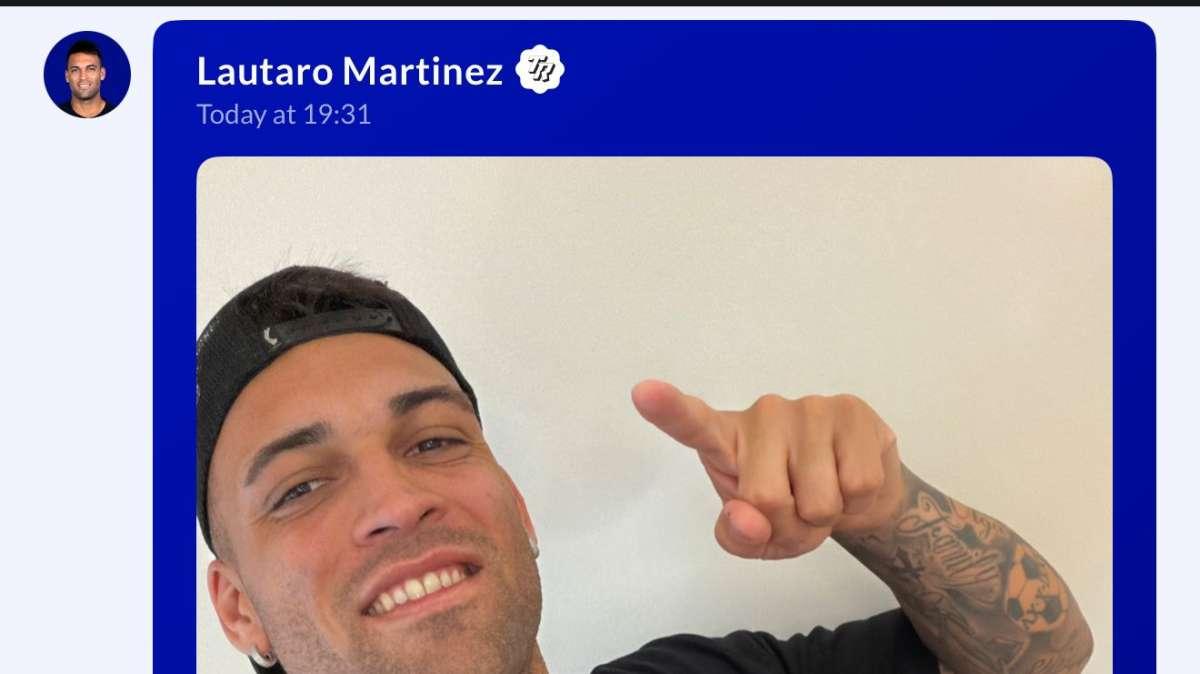 Lautaro è "felice" e "sta bene". Il capitano ai tifosi: "Torno domenica"