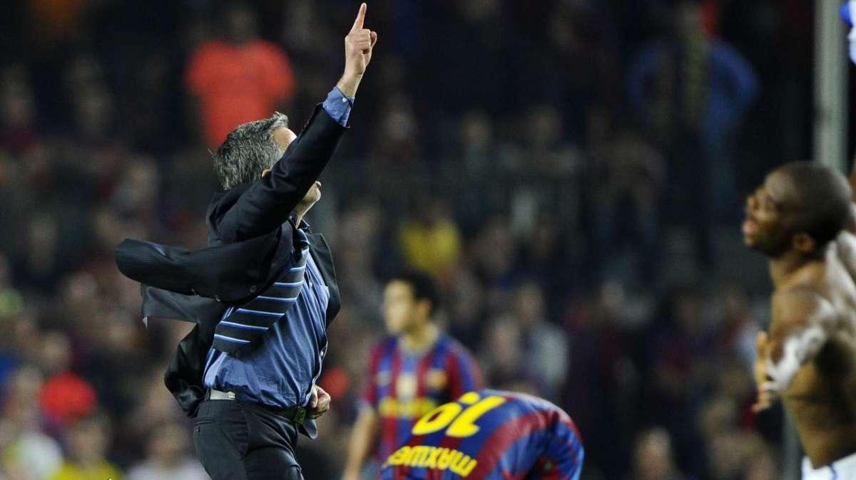Mourinho ricorda il suo Inter-Barcellona... e il fischio finale al Camp Nou con la folle esultanza: "Non avrebbe potuto essere più epico"