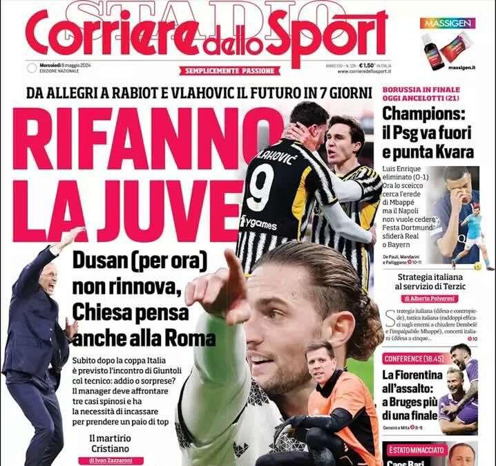 Prima CdS - Champions: il Psg va fuori e punta Kvara