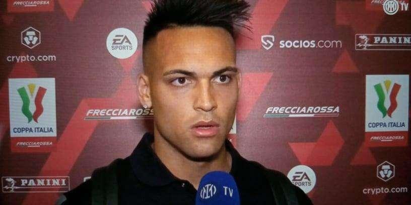 Lautaro a  ITV: "Vogliamo vincere, io sono felice e tranquillo. Spero di festeggiare con i tifosi"
