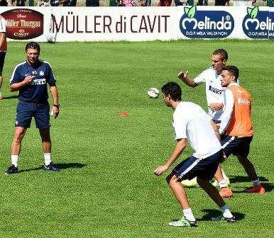 Handa, Kovacic e Ranocchia per il saluto a Pinzolo
