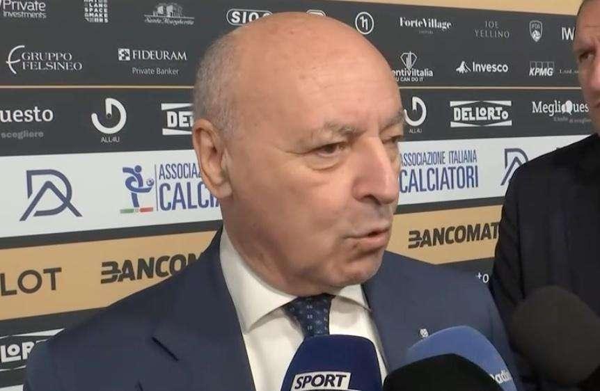 Marotta: "Sorpresi dai 4 punti col Barça. Inzaghi? Noi dirigenti e Zhang non abbiamo mai pensato un secondo a un'alternativa"