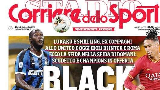 Prima CdS - Black Friday, Lukaku contro Smalling. Problema centrocampo per Conte