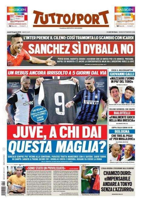 Prima TS - Sanchez sì, Dybala no. Juve, a chi dai questa maglia?