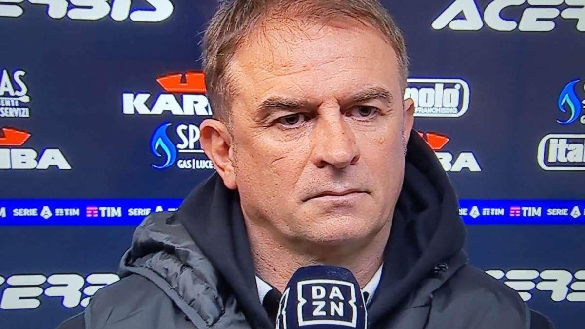 Spezia, Semplici a DAZN: "Il 3-5-2 per provare a fare un certo tipo di gara mettendo l'Inter in difficoltà"