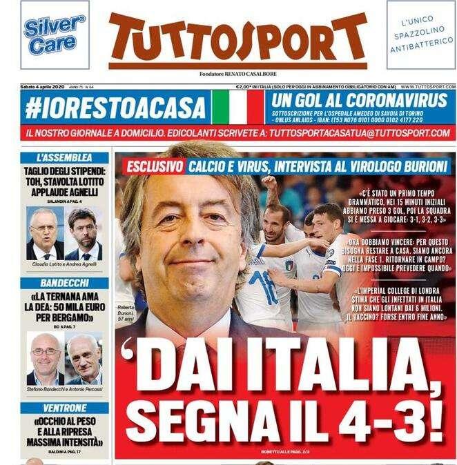 Prima TS - Calcio e virus, intervista al virologo Burioni: “Dai Italia segna il 4-3”