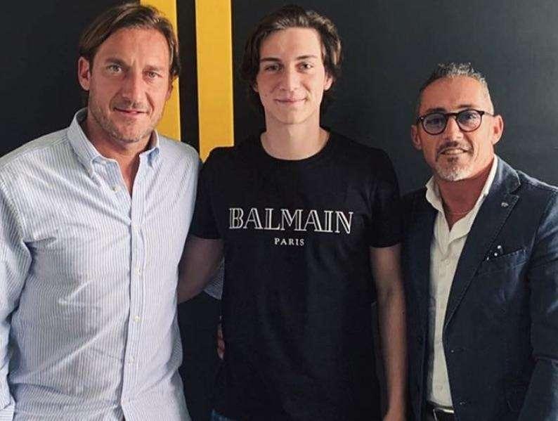 Bonavita nella 'scuderia' di Totti: "Ti auguriamo il meglio per il tuo futuro"