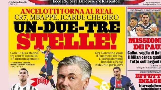 Prima pagina GdS - Effetto Inzaghi