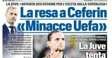 Prima TS - La Juve tenta Rabiot. L'alternativa è Frattesi, incontro col Sassuolo