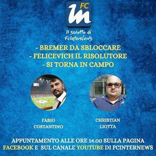 LIVE VIDEO - 'Il Salotto di FcInterNews': mercato, impegni di campo e ultime news ora in diretta