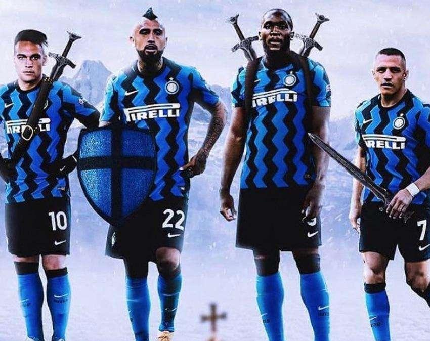 Vidal cavaliere con Lukaku, Lautaro e Sanchez prima di Inter-Real: "Andiamo ragazzi"