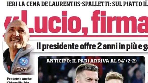 Prima CdS  - Milan e Inter con la testa a martedì 